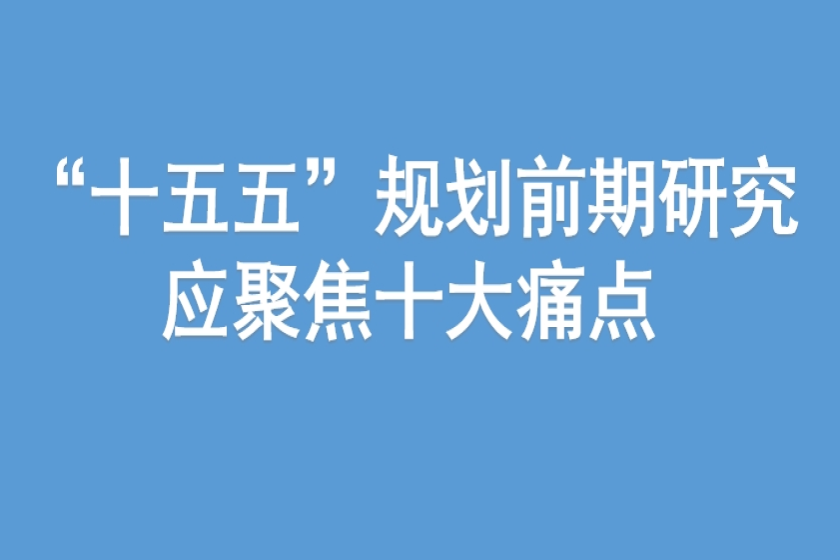 吴维海：十五五规划前期研究应聚焦十大痛点