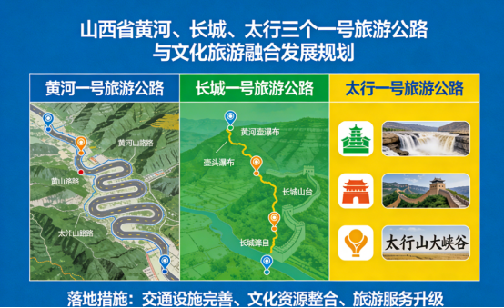国合院提出《山西省黄河、长城、太行三个一号旅游公路与文化旅游融合发展规划》深度落地的5条措施(图3)