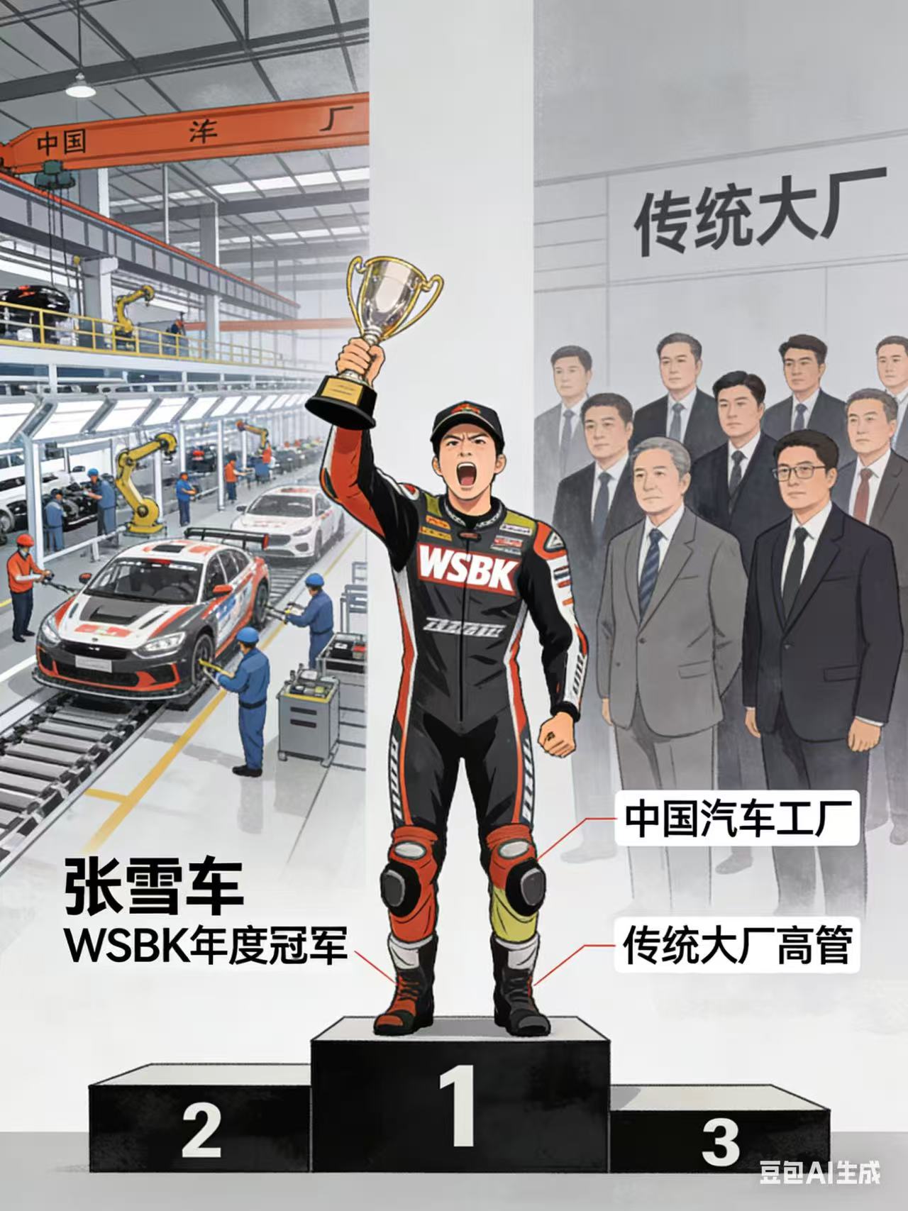吴维海:张雪机车“野路子”,打脸中国汽车大厂“富贵病”(图2) 吴维海:张雪机车“野路子”,打脸中国汽车大厂“富贵病”(图2)
